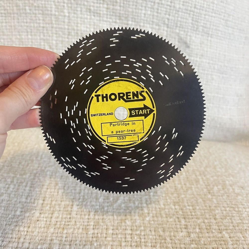 Thorens Switzerland 4 1/2" Disc Christmas Music #1537 Partridge In‎ A Pear Tree